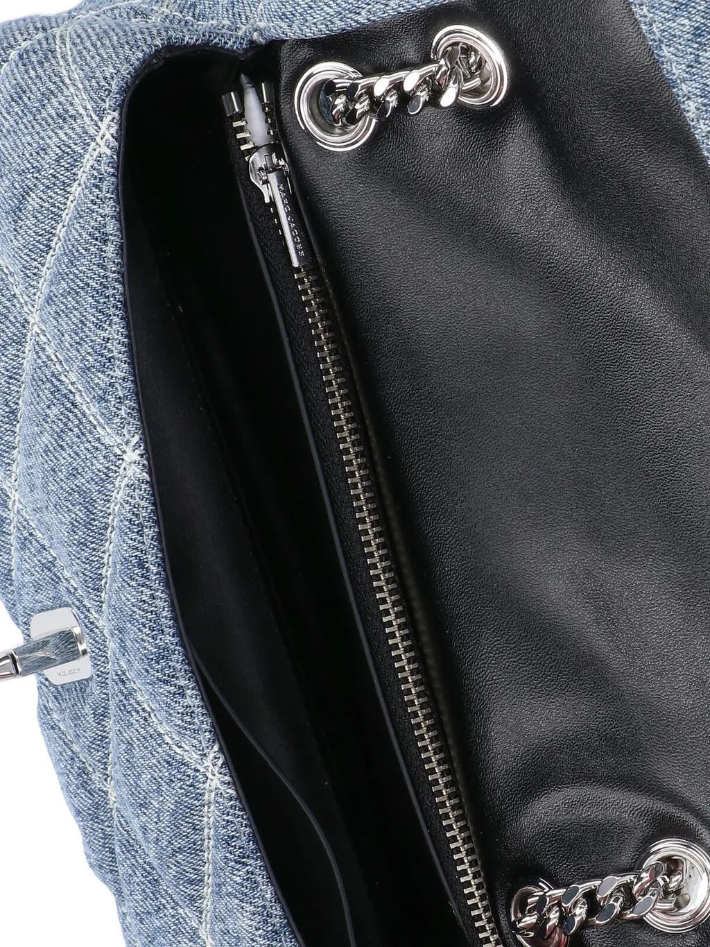 Marc Jacobs Dual Quilted Denim Chained Crossbody Bag