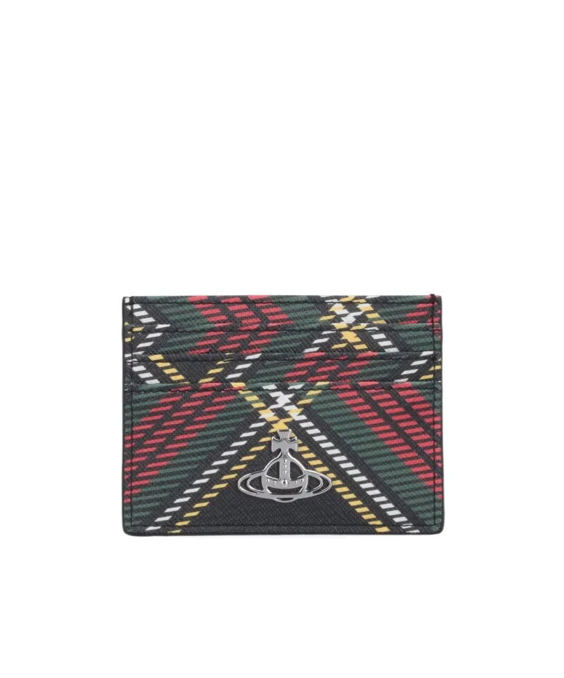 Vivienne Westwood Flat Checked Card Holder