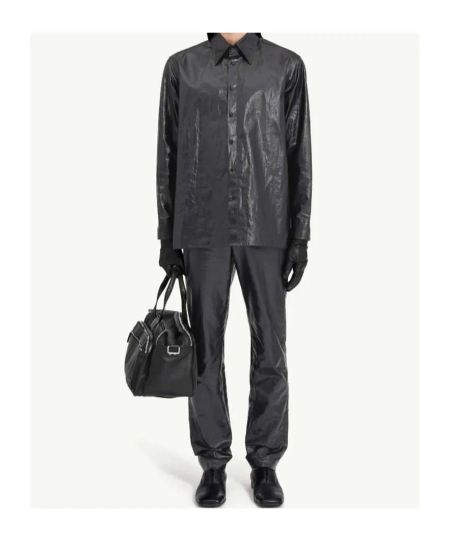 Mm6 Maison Margiela Shiny Coated Shirt