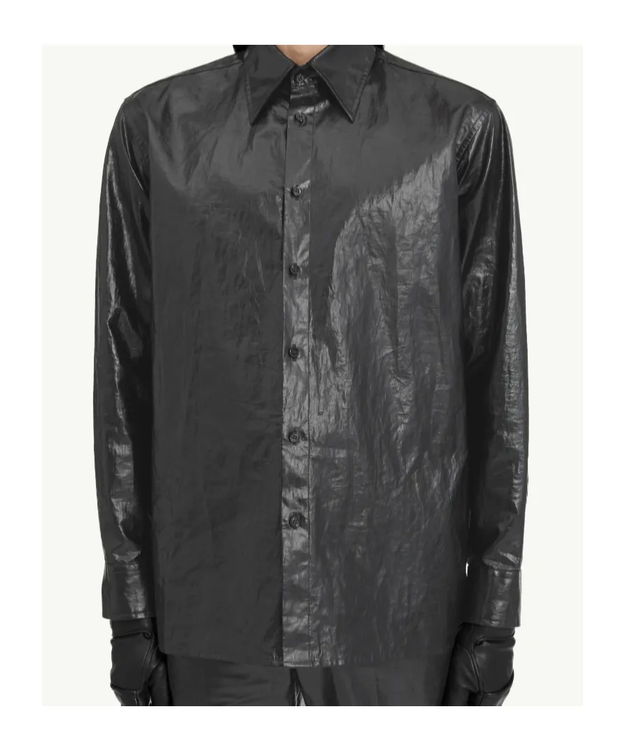 Mm6 Maison Margiela Shiny Coated Shirt