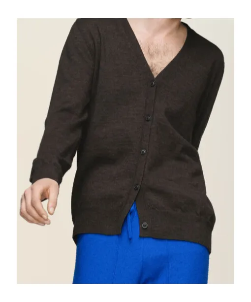 Elbow Patch Wool Cardigan