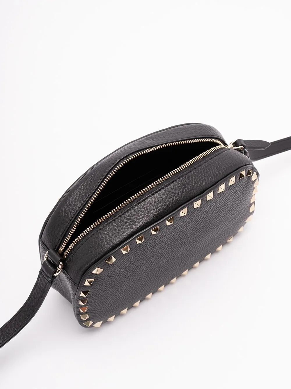 Mini Rockstud Leather Cross Body Bag