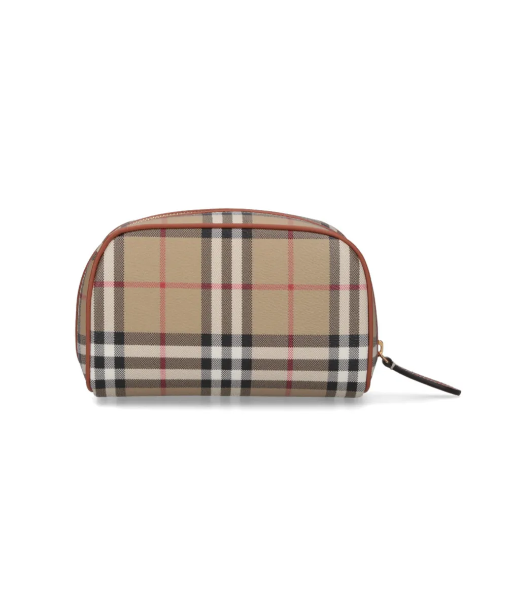 Small Check Travel Pouch