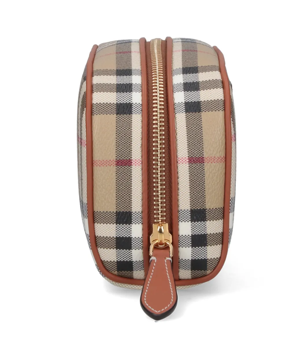 Small Check Travel Pouch