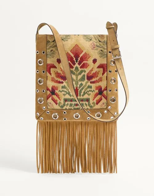 Valentino NellcÔTe Eyelet Detailed Fringed Shoulder Bag