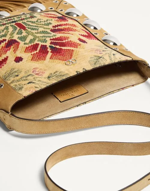 Valentino NellcÔTe Eyelet Detailed Fringed Shoulder Bag