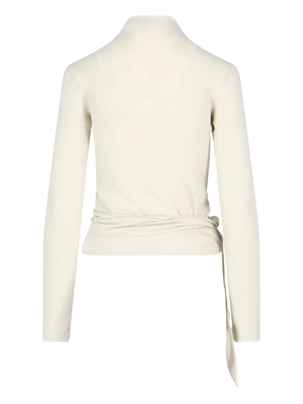 Low Classic Long-Sleeved Tie-Front Blouse