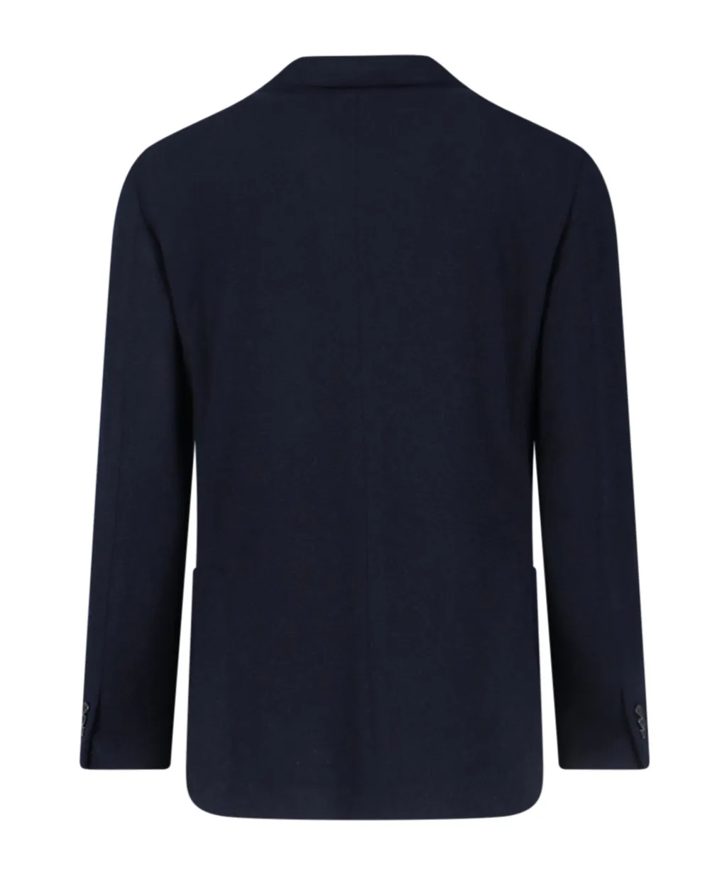 Single-Breasted Flower Pin Blazer
