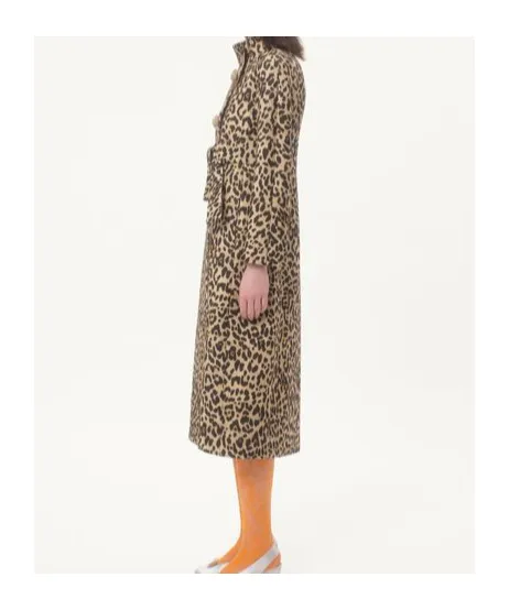 Cloth Coat In Animalier Print
