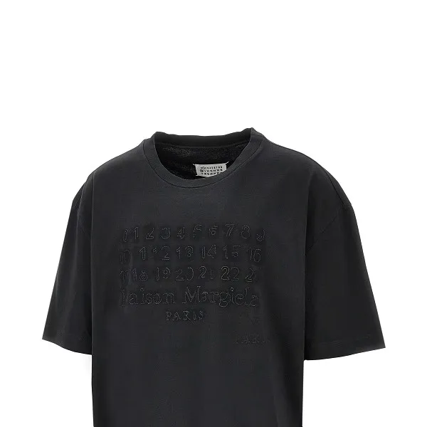 Maison Margiela Numbers-Motif Crewneck T-Shirt