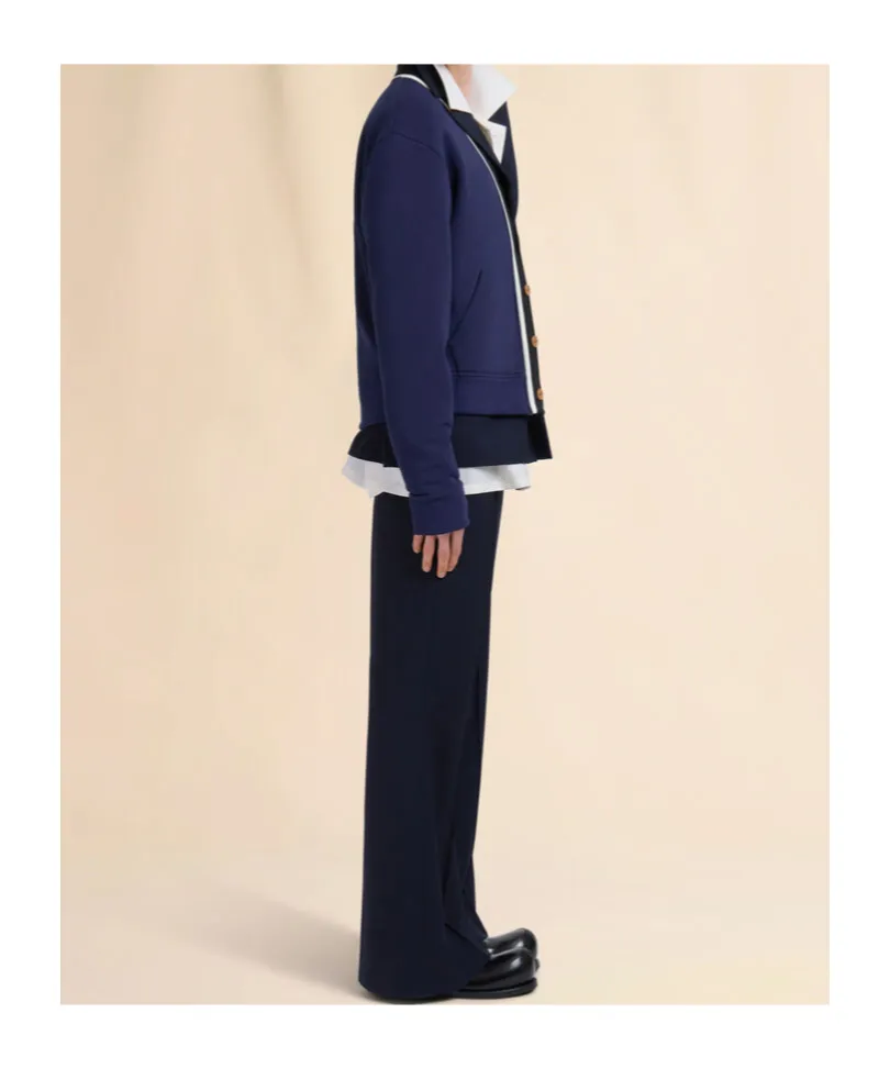 Marni Stitched Crease Flared Trousers