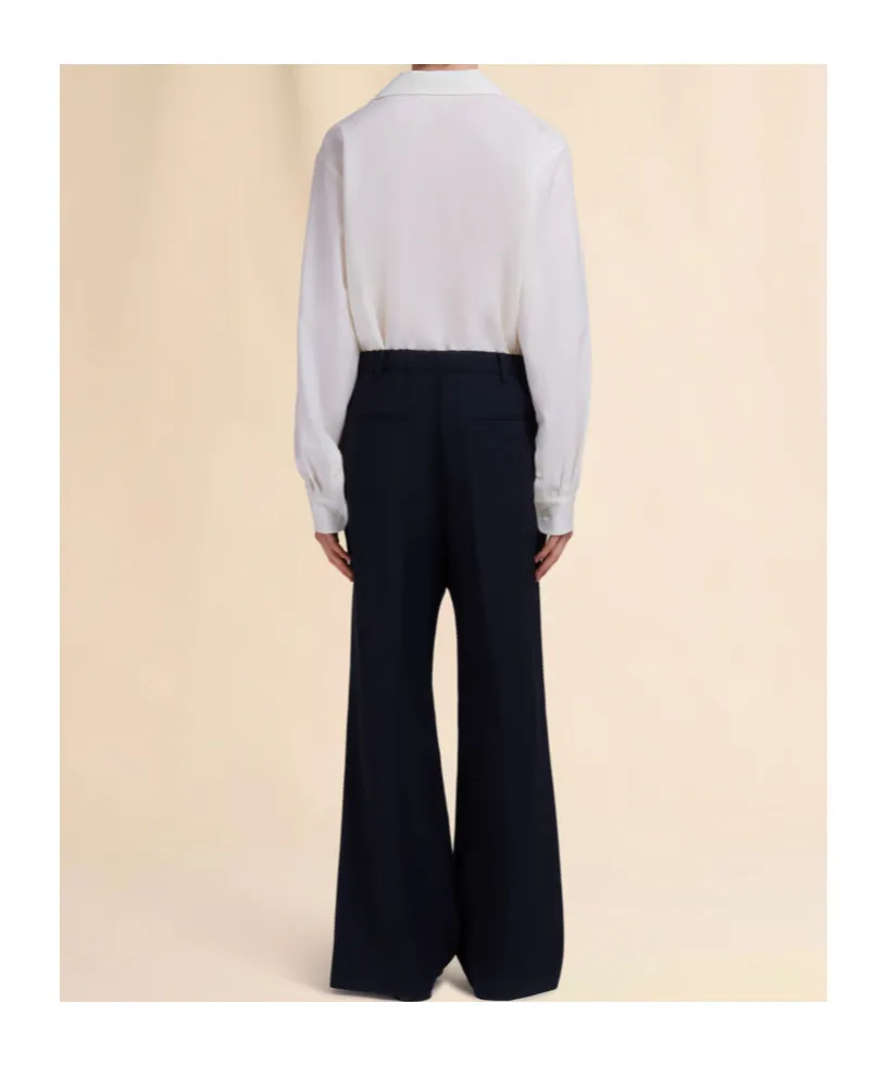 Marni Stitched Crease Flared Trousers