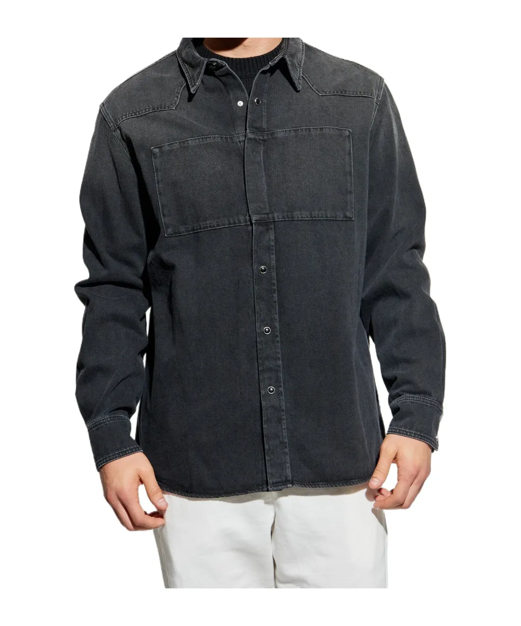 Mm6 Maison Margiela Long-Sleeved Denim Shirt