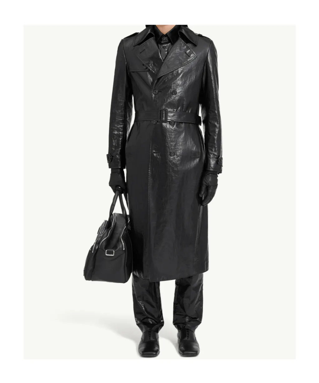 Shiny Linen Coat