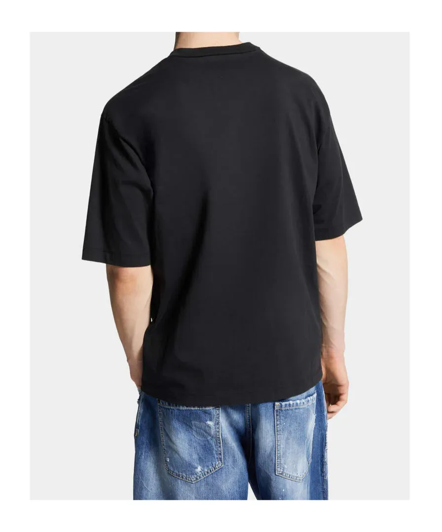 Dsquared2 Logo Patch Crewneck T-Shirt