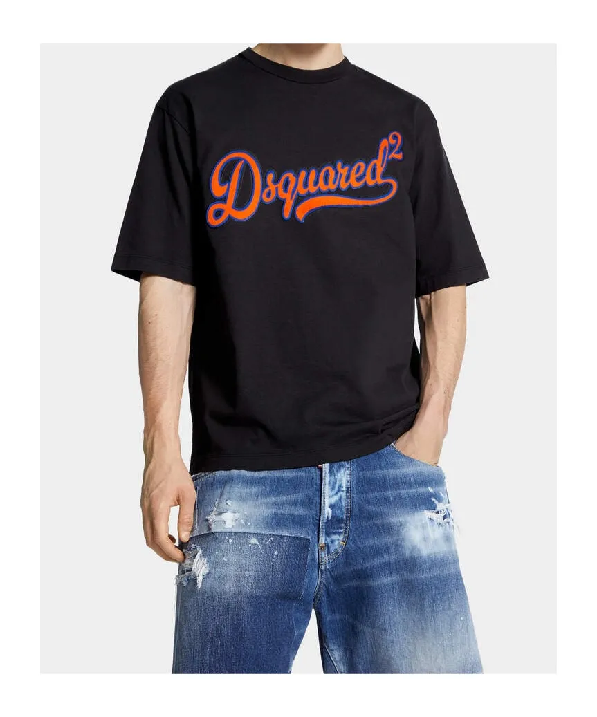 Dsquared2 Logo Patch Crewneck T-Shirt