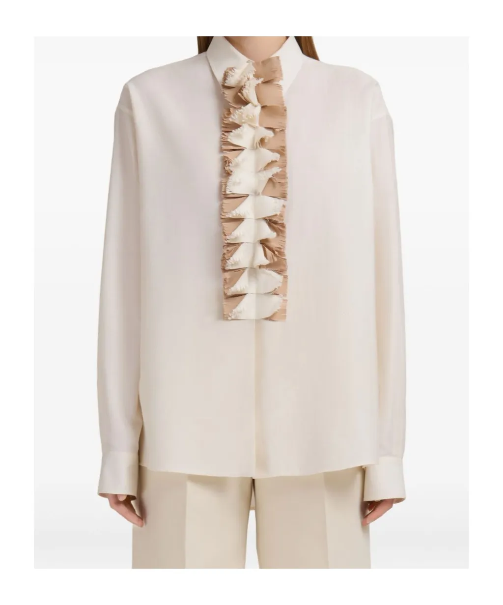 Marni Detachable Plastron Twill Shirt