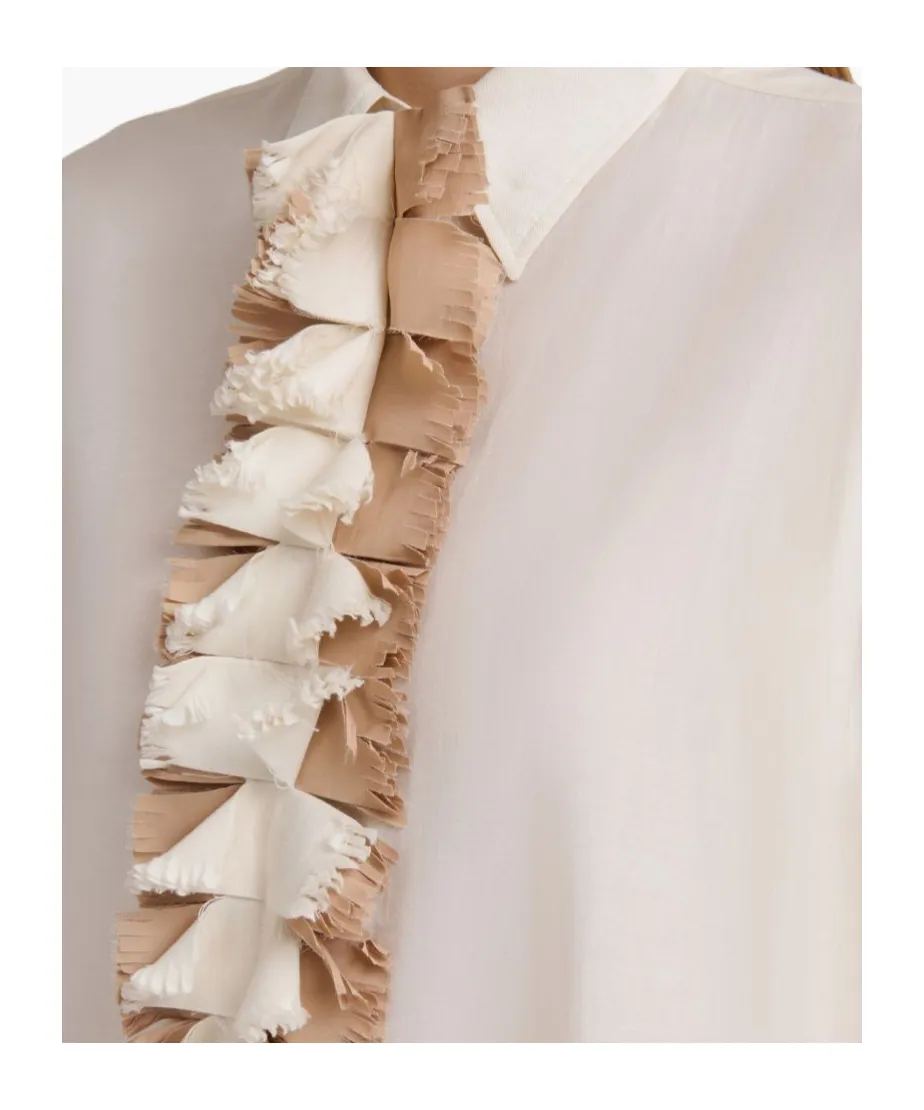 Marni Detachable Plastron Twill Shirt