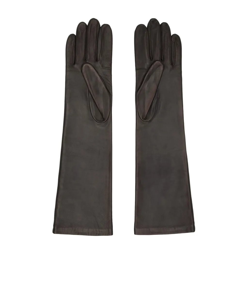 Mm6 Maison Margiela Mid-Length Leather Gloves