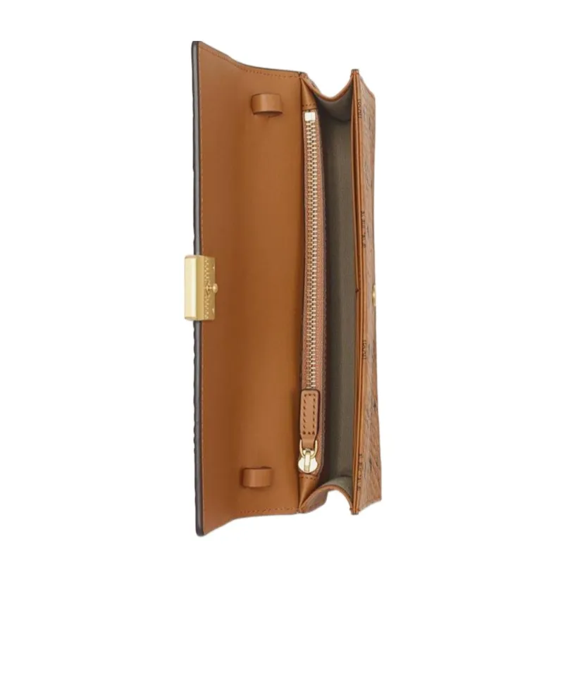 Monogram-Pattern Clutch Bag