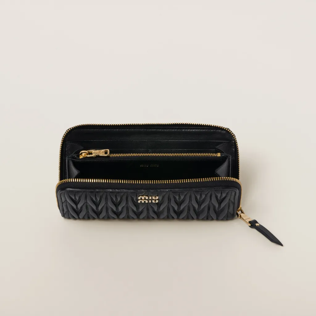 Large Matelassé Nappa Leather Wallet