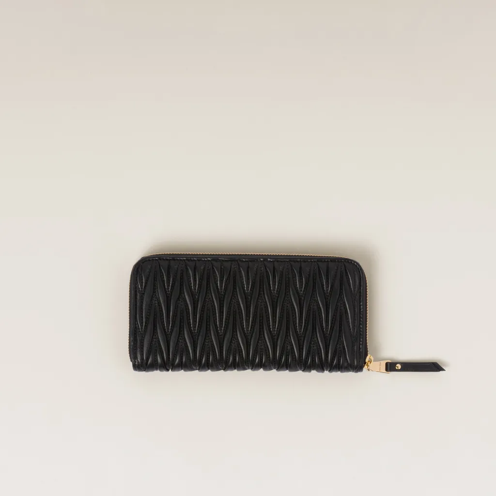 Large Matelassé Nappa Leather Wallet