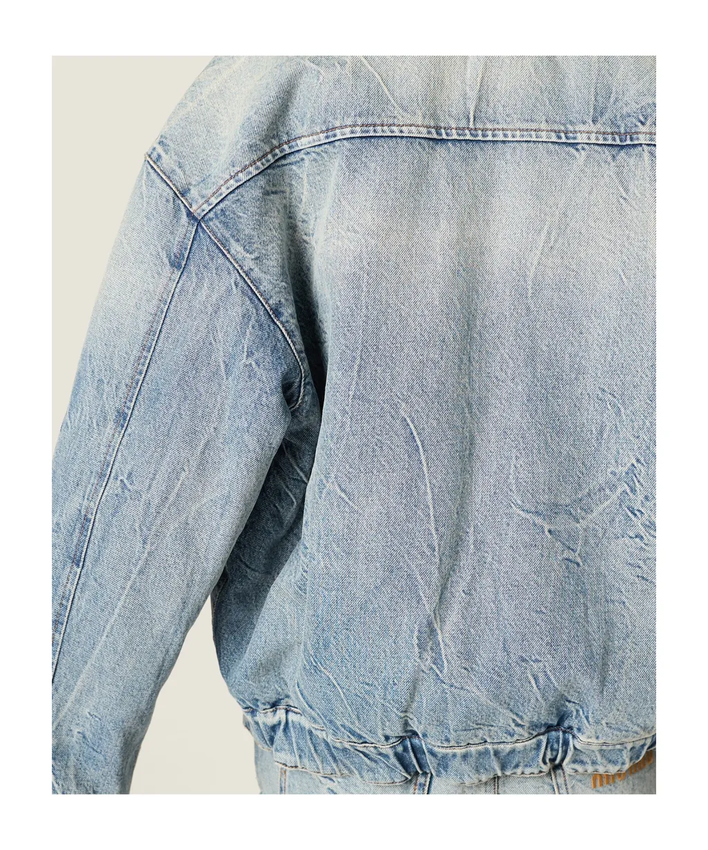 Denim And Shearling Trucker Jacket