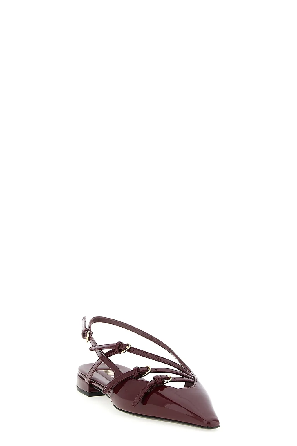 Miu Miu Pointed-Toe Slingback Ballerinas