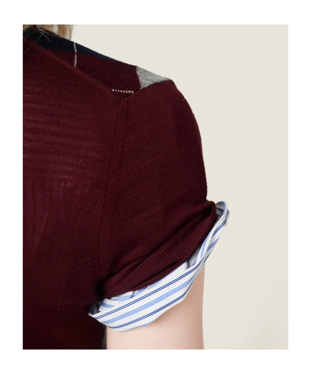 Miu Miu Check-Pattern Short-Sleeved Polo Shirt