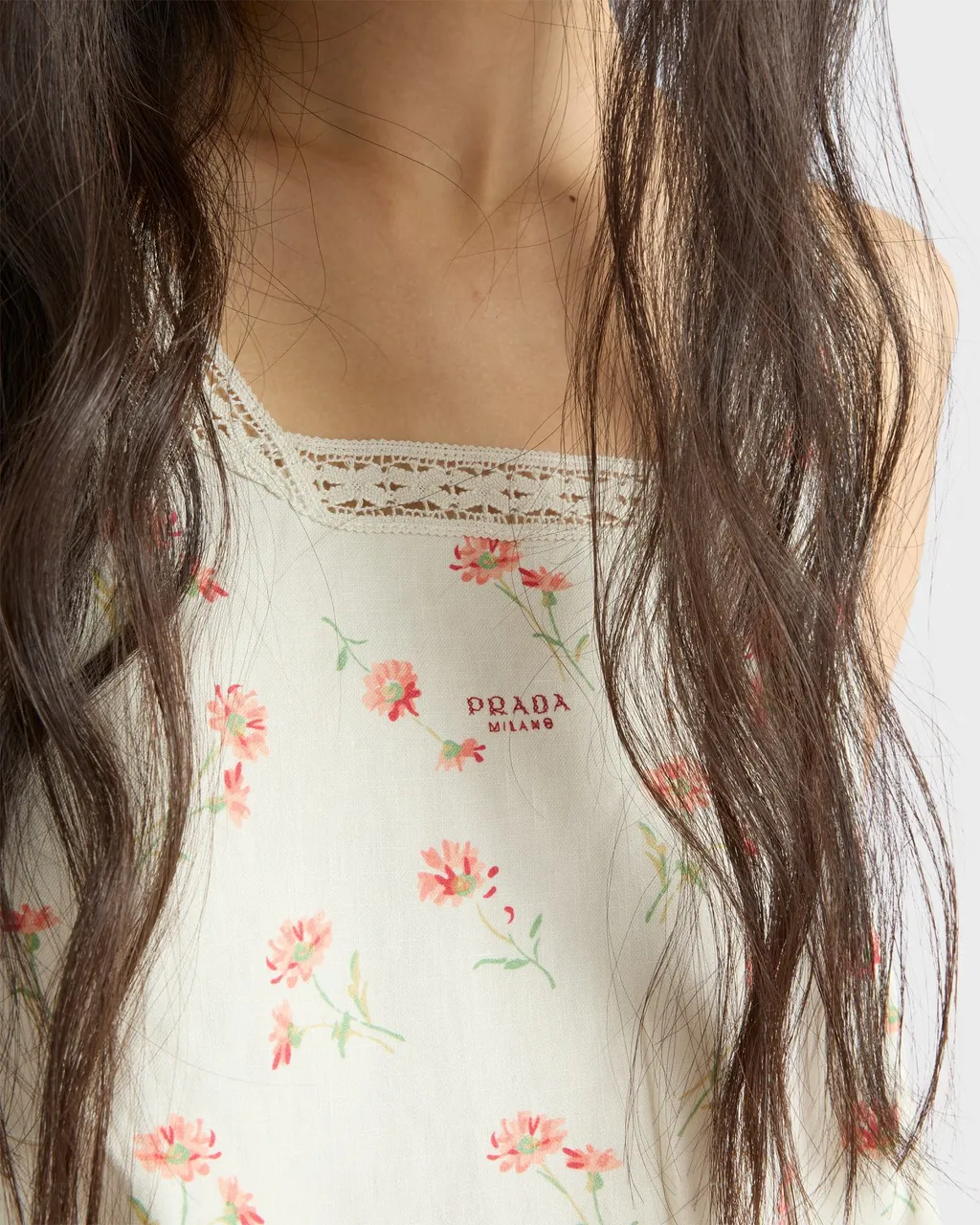 Prada Floral-Printed Sleeveless Dress