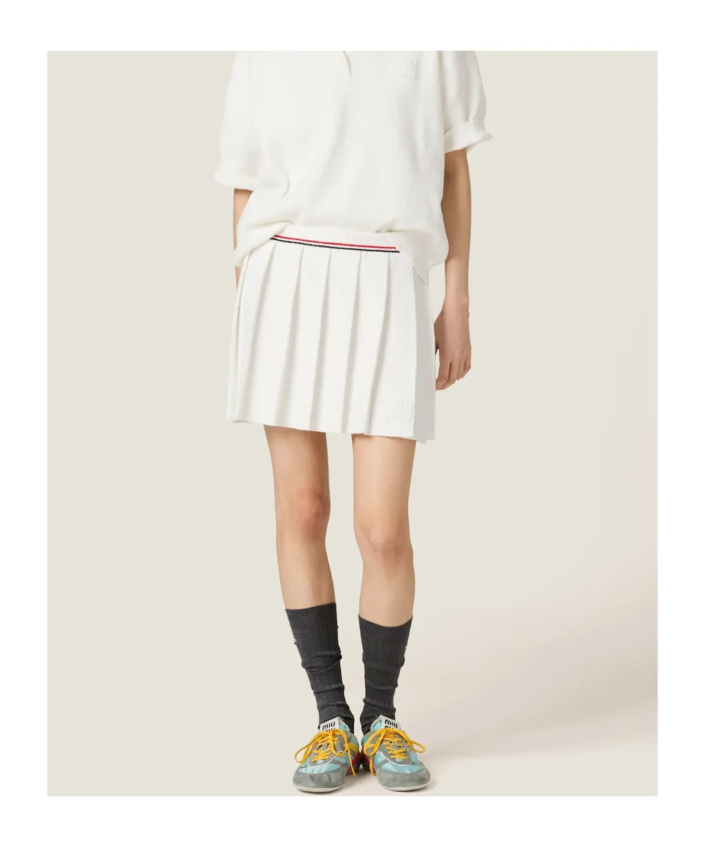 Miu Miu Pleated Mini Skirt