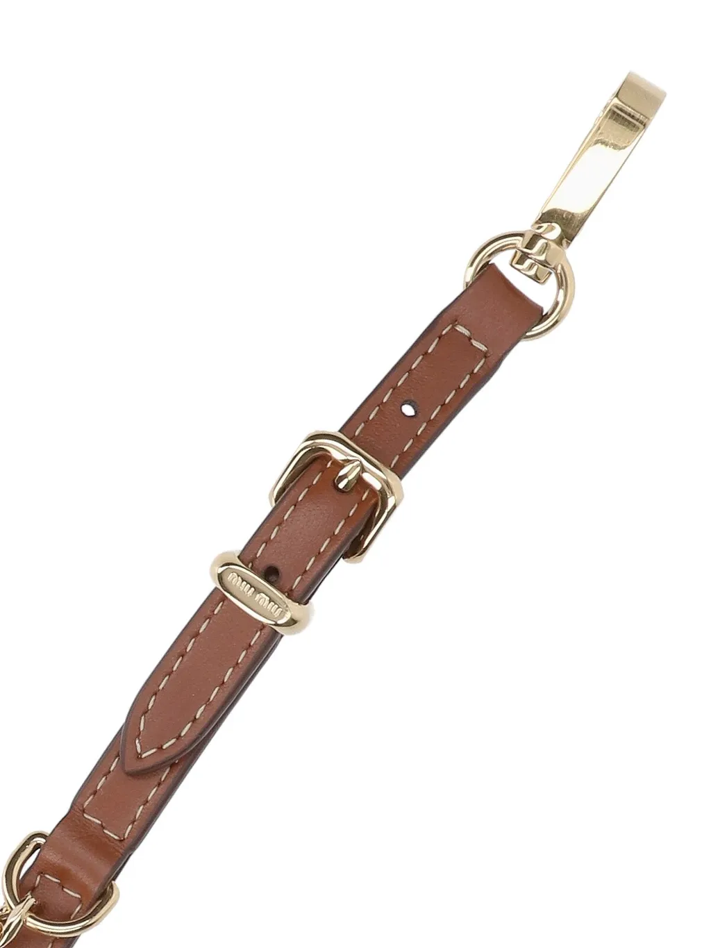 Miu Miu Logo-Engraved Chain-Linked Keyring