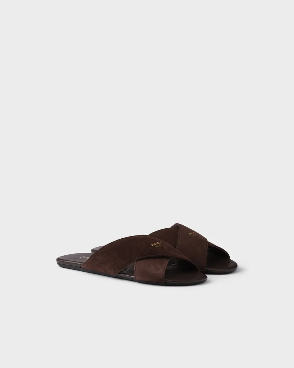 Prada Cross-Strap Slides