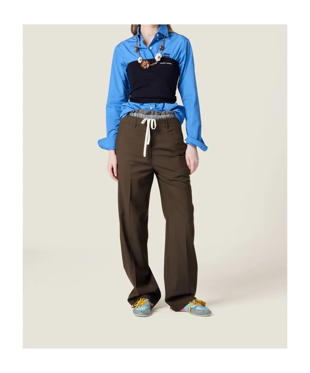 Miu Miu Straight-Leg Tailored Trousers
