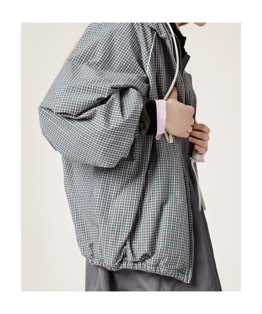 Miu Miu Checked Drawstring Jacket