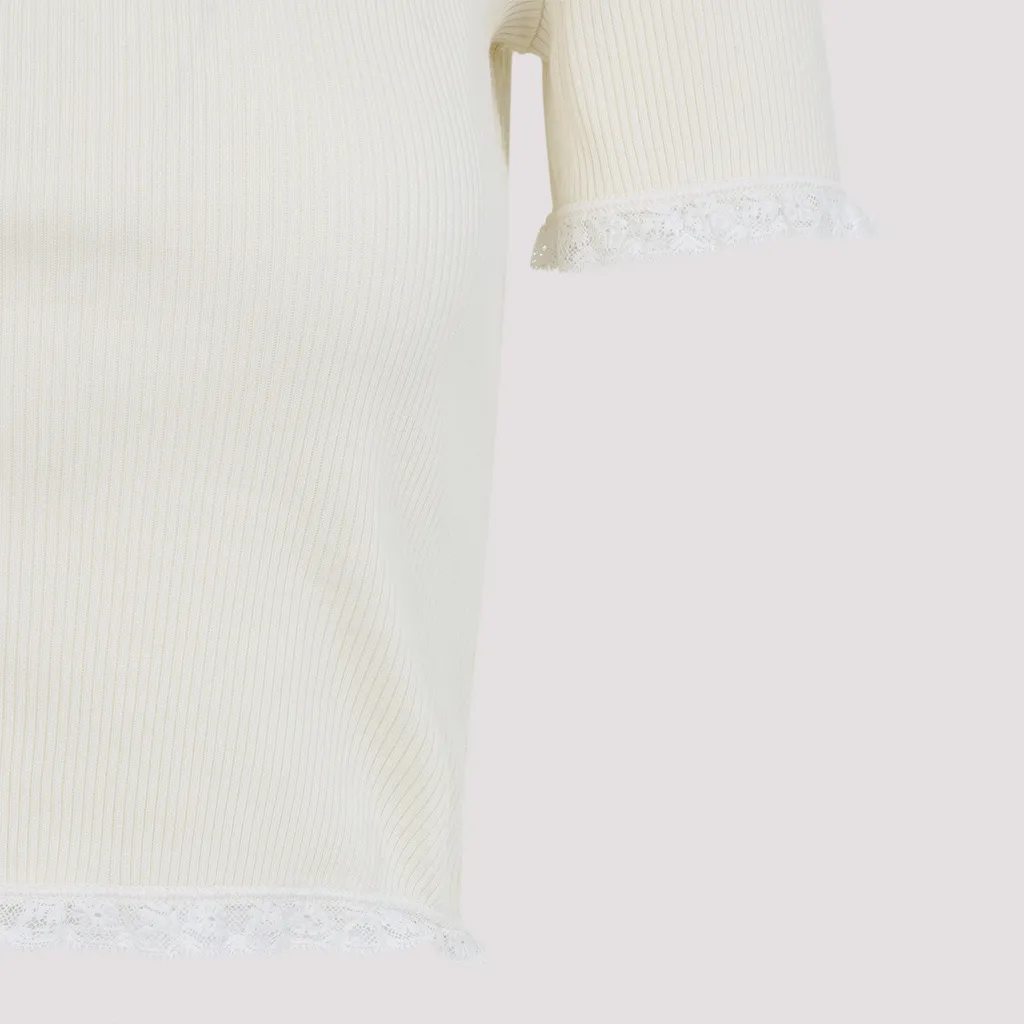 Lace-Trimmed Top