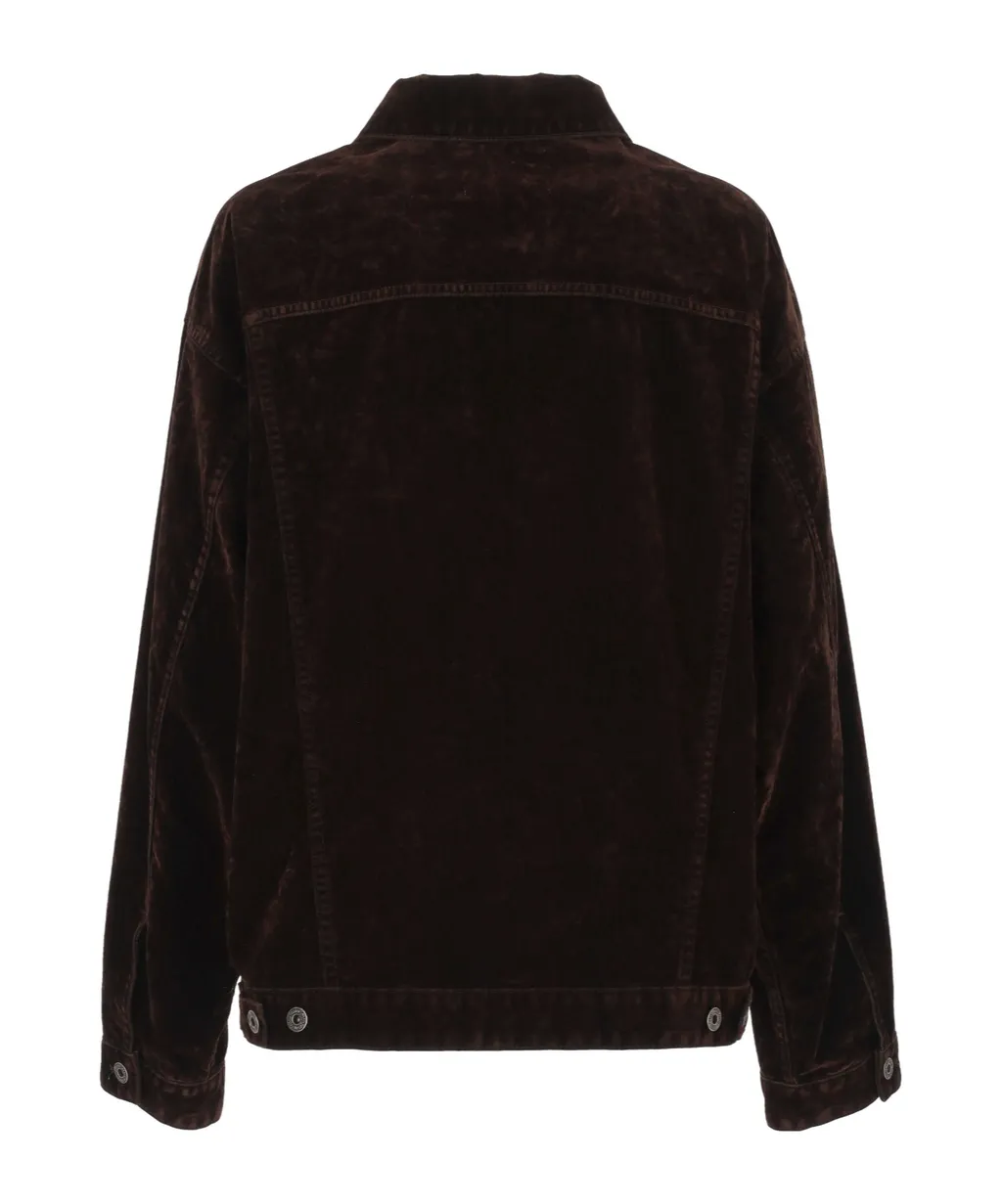 Flocked Chambray Jacket