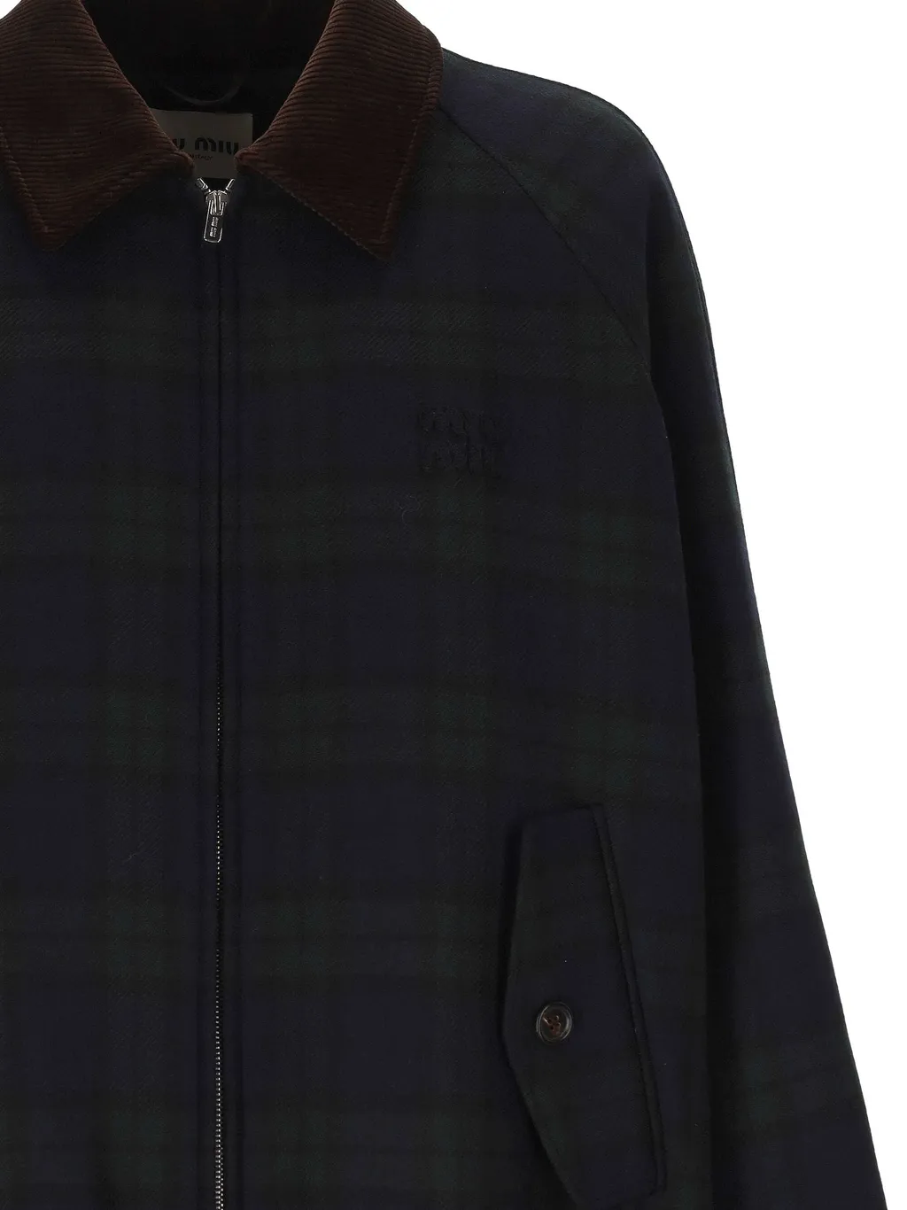 Checked Twill Blouson Jacket