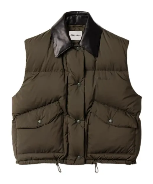 Technical Pongé Down Vest