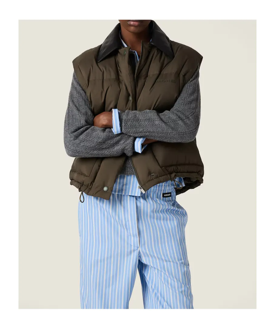 Technical Pongé Down Vest