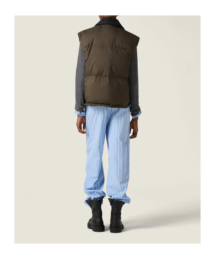 Technical Pongé Down Vest