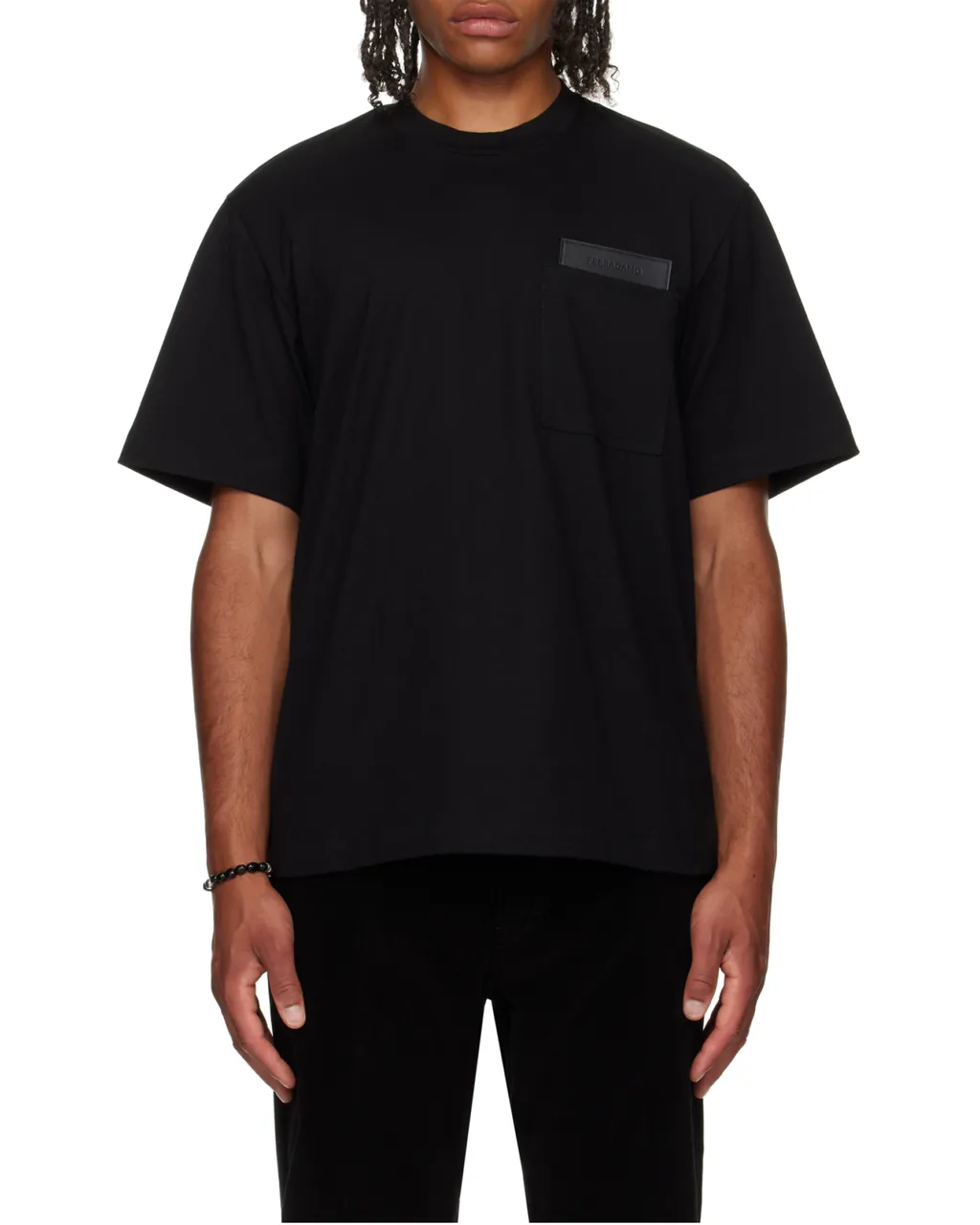 Ferragamo Logo Embossed Cfrewneck T-Shirt