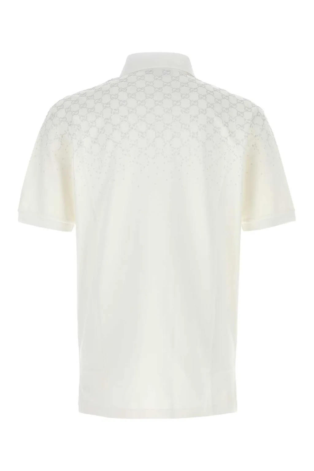 Gucci Gg Monogram Stretch Piquet Polo Shirt