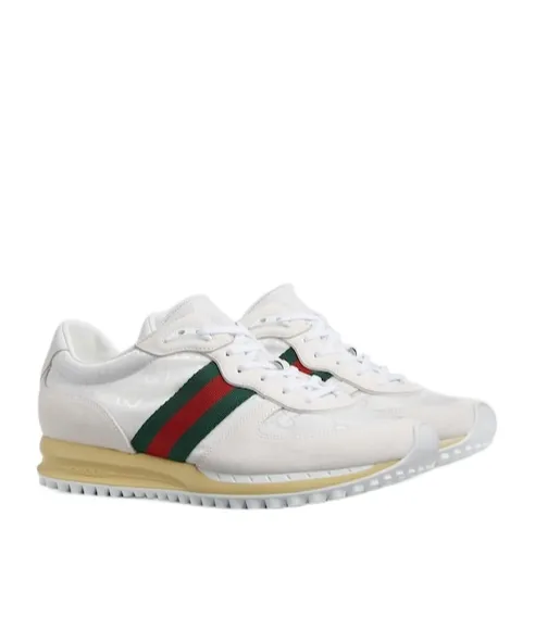 Gucci Panelled Lace-Up Sneakers