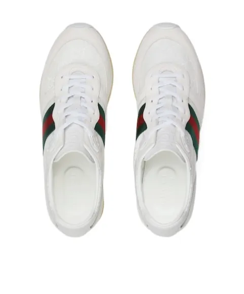 Gucci Panelled Lace-Up Sneakers