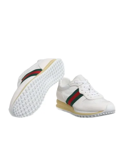 Gucci Panelled Lace-Up Sneakers