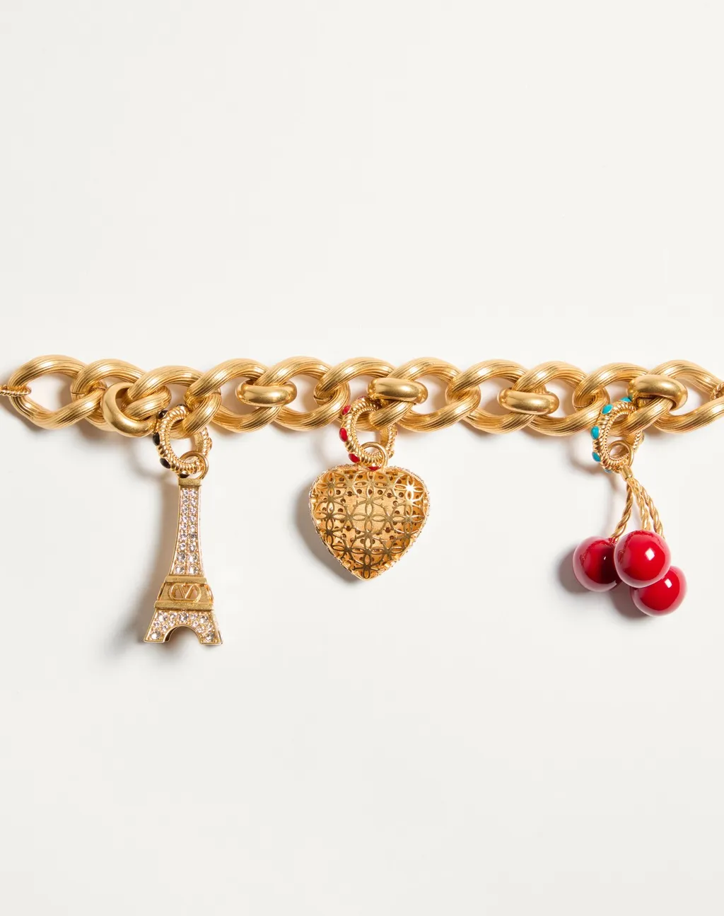 Chez Valentino Bracelet In Metal, Enamel And Swarovski® Crystals