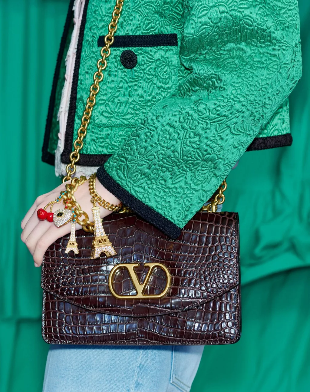Chez Valentino Bracelet In Metal, Enamel And Swarovski® Crystals