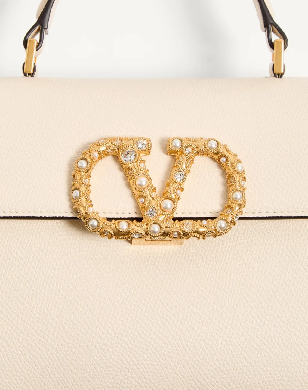 Valentino Vsling Foldover Top Small Tote Bag