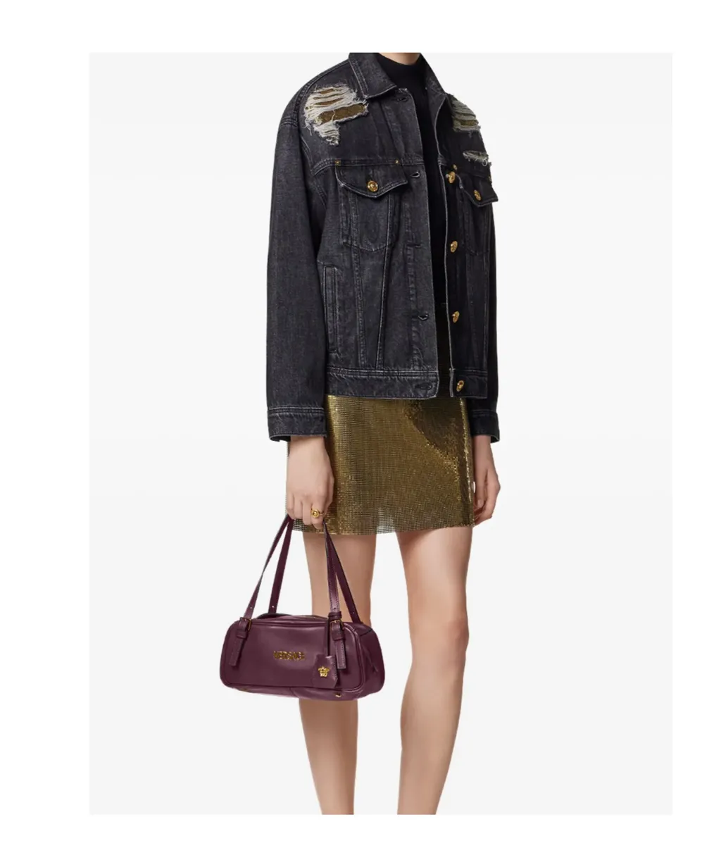 Versace Distressed Denim Jacket